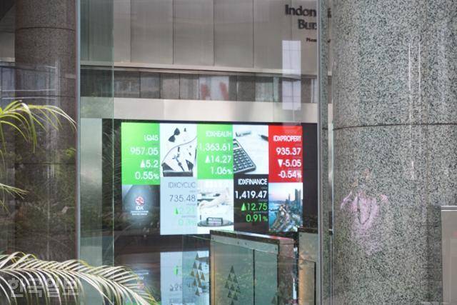 자카르타 도심의 인도네시아 증권거래소. 자카르타=고찬유 특파원