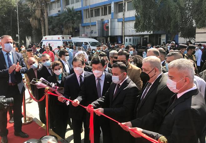 A ground breaking ceremony for Iraq-Korea Critical Care Specialty Hospital was held in Baghdad, Iraq on Wednesday. (KOICA)