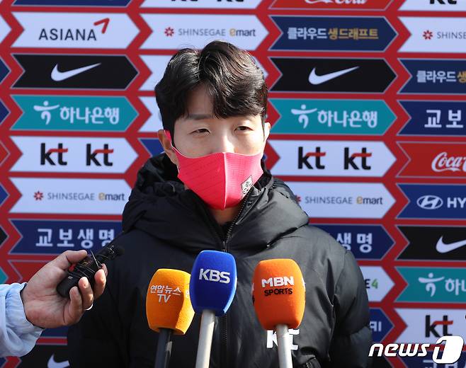 여자 축구 대표팀의 김혜리가 새롭게 발표된 올림픽 플레이오프 일정에 대한 소감을 밝혔다.© News1