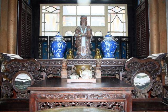 타이구 쿵샹시고거의 공자 조각상. ⓒ최종명