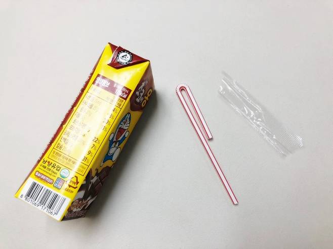 두유나 초콜릿드링크등을 담은 테트라팩도 재활용이 쉽지는 않다.