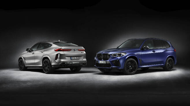BMW X6M(왼쪽)‧X5M. BMW 코리아 제공