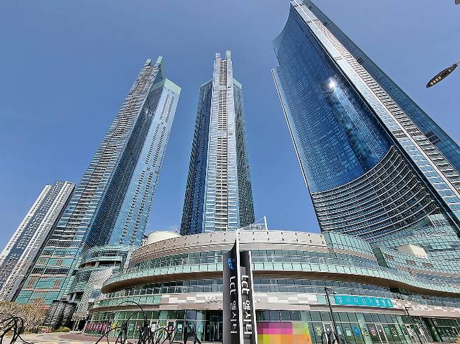 부산 해운대 엘시티. 송호재 기자