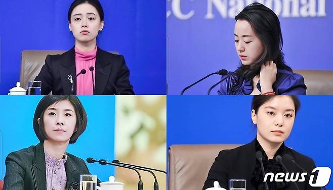 왼쪽 위부터 시계방향으로 야오멍야오, 치엔신이, 장징 장루(웨이보 갈무리)© 뉴스1