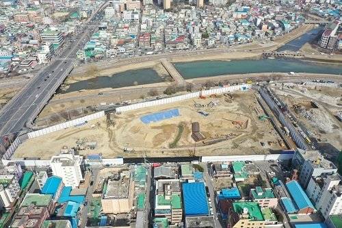 대전 하늘채 스카이앤 1차 공사 현장 모습