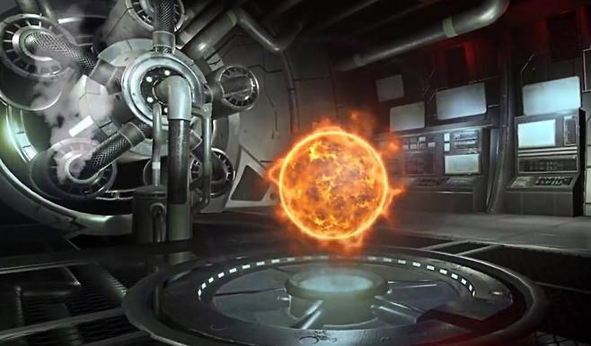 중국 바이두에서 인공 태양 이미지 캡쳐