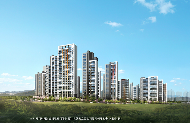 힐스테이트 용인 고진역 투시도 [사진 = 현대엔지니어링]