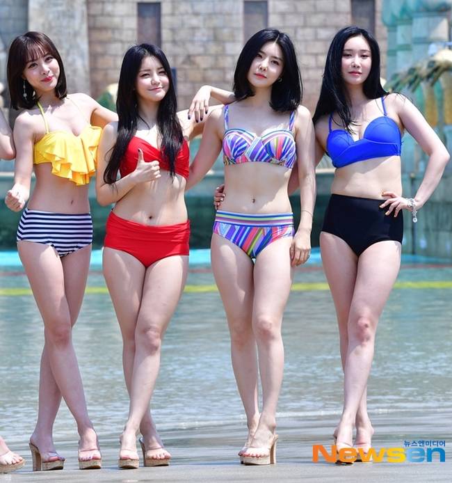 왼쪽부터 은지 유정 유나 민영