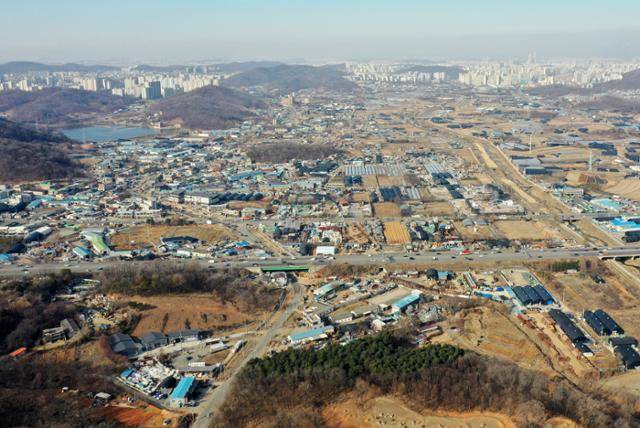 3기 신도시 광명·시흥지구에 포함된 경기 시흥시 과림동과 광명시 옥길동 일대. 뉴스1