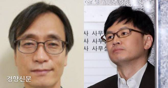 정진웅 광주지검 차장검사(왼쪽)와 한동훈 검사장(법무연수원 연구위원).