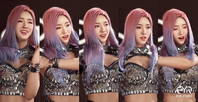 최근 김지현 EVR STUDIO(이브이알스튜디오) 디지털휴먼팀장과의 인터뷰를 통해 관련 산업발전 요소들을 확인해봤다. 개발중인 디지털휴먼 캐릭터 시라의 무대 모습. (사진=EVR STUDIO 제공)