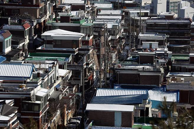 서울 종로구 창신동 일대 다세대주택 밀집지역 모습.(사진=뉴시스)