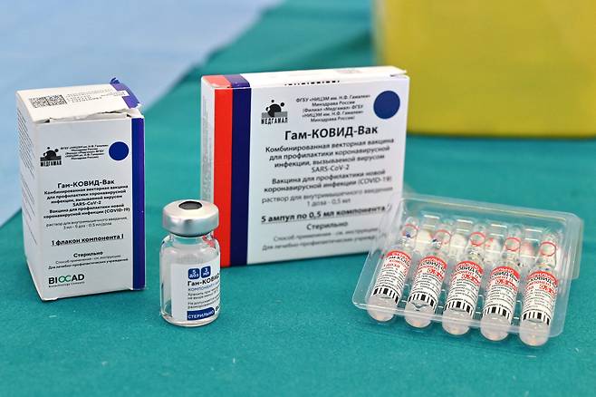 러시아가 개발한 코로나 백신 '스푸트니크V' / AFP 연합뉴스