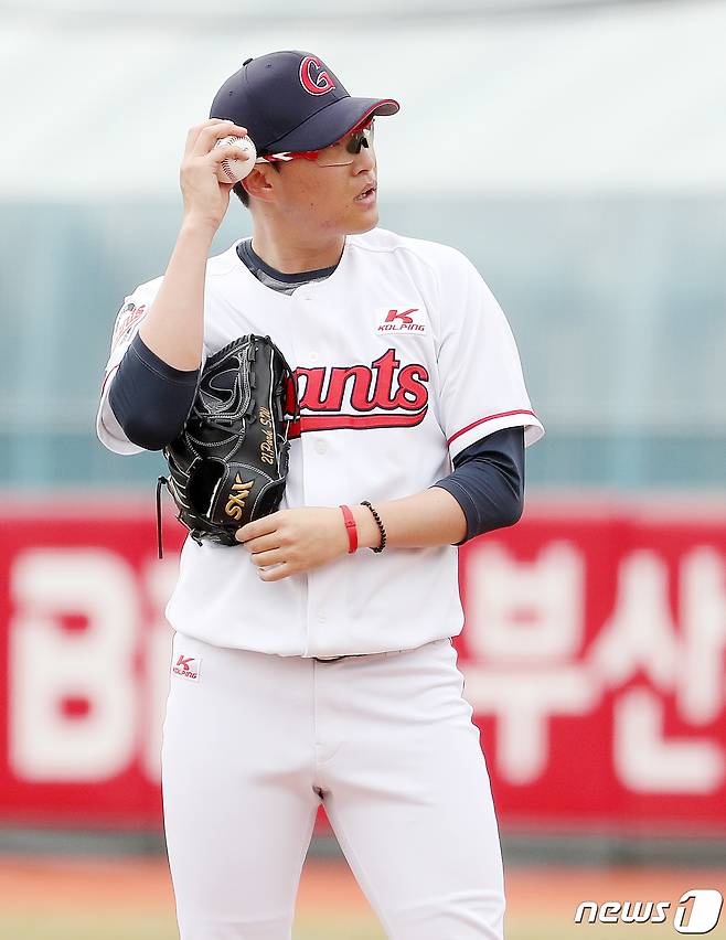 박세웅은 KIA를 상대로 시즌 첫 승에 도전한다. © News1 김진환 기자