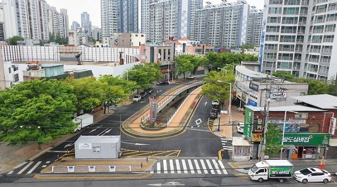 범어천 복개구조물 환경·구조 개선사업 후 전경. 수성구 제공&nbsp;