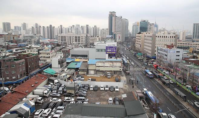 공공 재개발 지역으로 지정된 서울 '용두 1-6' 구역 모습 [사진 = 연합뉴스]