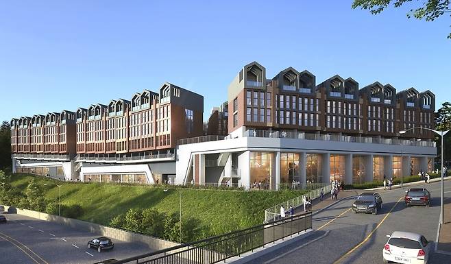 사진: [광주 태전지구 첫 번째 단독형 테라스하우스 ‘라시에라 태전’ 투시도]