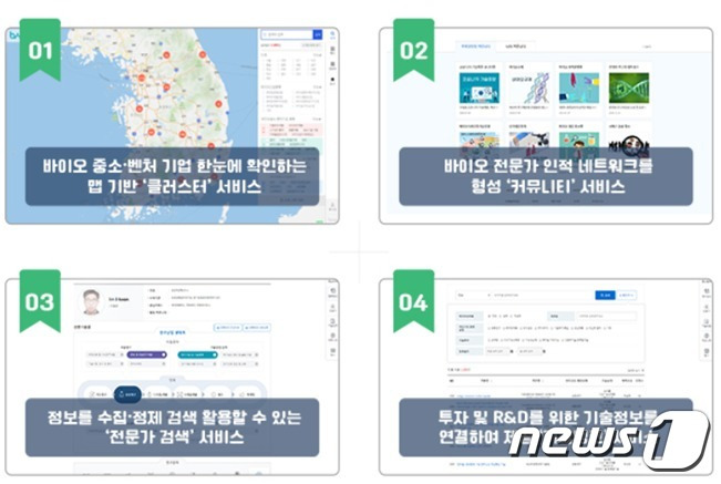한국생명공학연구원 BICS에서 제공하는 주요 서비스(생명연 제공) © 뉴스1