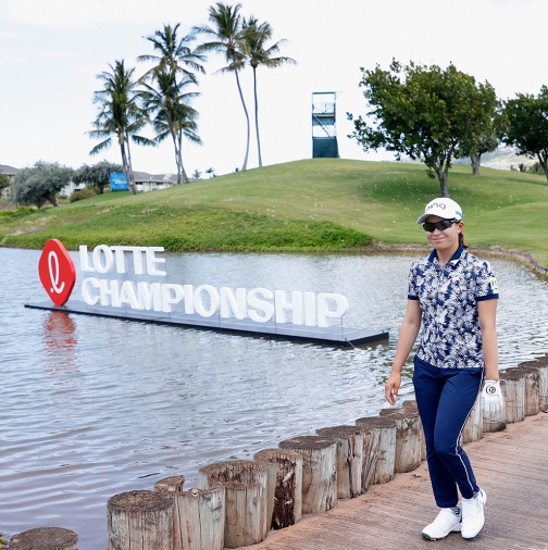 2021년 미국여자프로골프(LPGA) 투어 롯데 챔피언십에 출전한 시부노 히나코. 사진제공=Getty Images