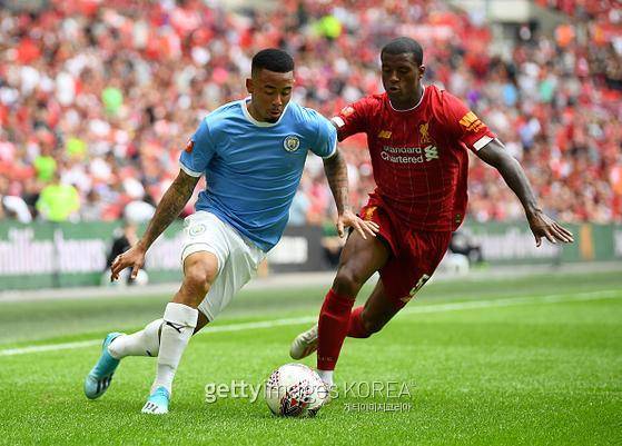 2019년 커뮤니티 실드에서 맞붙었던 맨시티와 리버풀.  사진=게티이미지