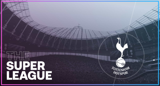 The European Super League website advertises the inclusion of Tottenham Hotspur among its 12 founding teams. [SCREEN CAPTURE]