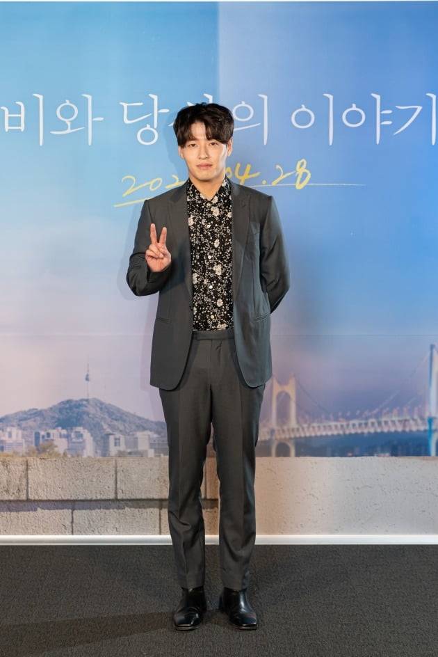 배우 강하늘이 20일 진행된 영화 '비와 당신의 이야기' 언론시사회에 참석했다. / 사진제공=키다리이엔티, 소니 픽쳐스