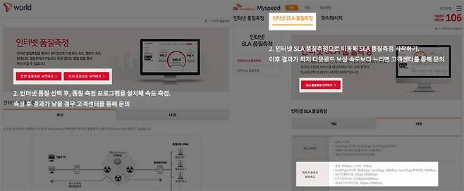 품질측정 페이지에 진입하면 속도를 확인한 다음 상담 신청하자. 출처=IT동아