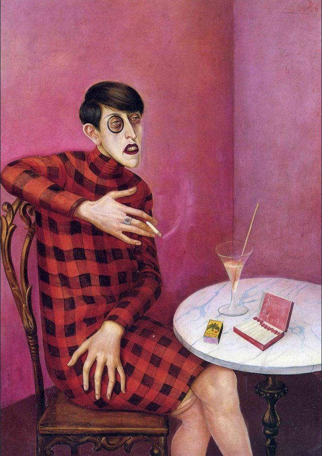 오토 딕스 ‘신문기자 실비아 폰 하르덴의 초상’, 1926년.
