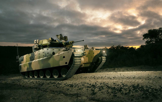 Hanwha Defense's Redback is one of two finalists in the Australian Army's infantry fighting vehicle competition. The company on April 16 submitted an entry to design a optionally manned fighting vehicle replacement for the U.S. Army's M-2 Bradley. [YONHAP]