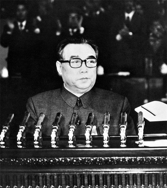 북한 김일성 주석이 1980년 조선노동당 중앙위원회에서 연설하는 모습. 연합뉴스