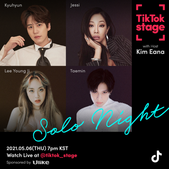 A poster for the upcoming online event ″TikTok Stage Solo Night,″ scheduled for May 6. [TIKTOK]