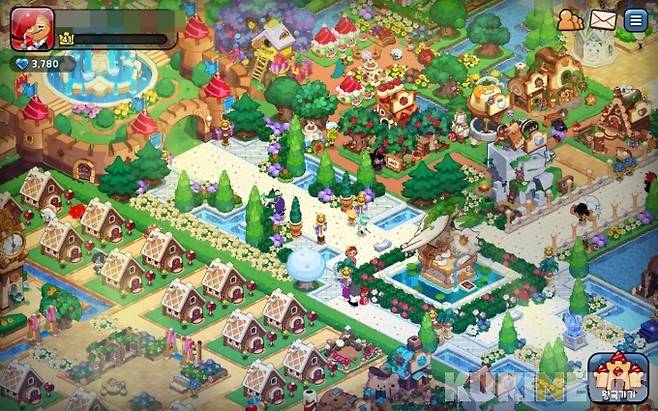 쿠키런 킹덤의 메인 콘텐츠 '나만의 왕국 꾸미기'