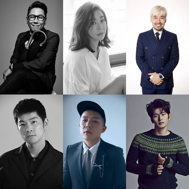 ▲ 왼쪽 위부터 윤종신, 이혜영, 노홍철, 장기하, 조세호, 이이경. 제공ㅣJTBC
