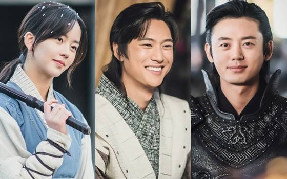 KBS 2TV 월화드라마 '달이 뜨는 강'에 출연한 김소현(사진 맨 왼쪽부터 오른쪽으로), 나인우, 이지훈/사진=빅토리콘텐츠