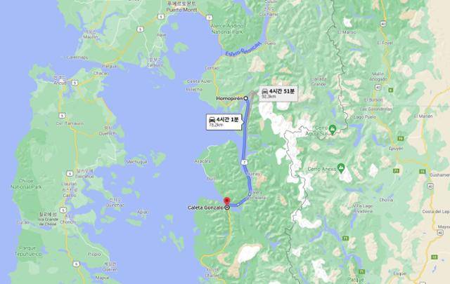 ‘바다를 나는 차가 있다면…’ 하루 한번 운항, 9일을 대기해야 하는 페리를 결국은 포기했다.