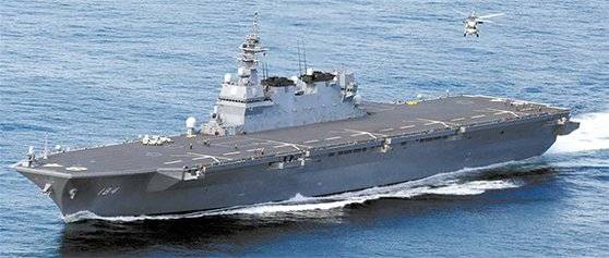 일본 헬기 항공모함 가가함은 곧 경항모 개조를 마칠 예정이다. [로이터=뉴시스]