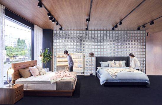 시몬스 침대, 플래그십 스토어 '시몬스 갤러리 용인구성점 내부 모습. [사진제공=시몬스]