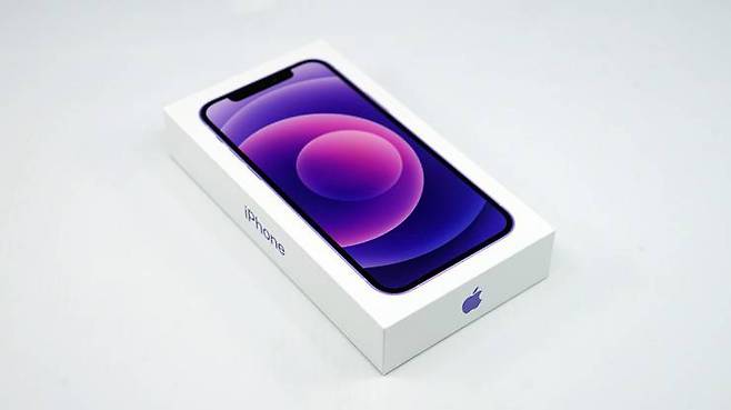 아이폰 12 퍼플 상자