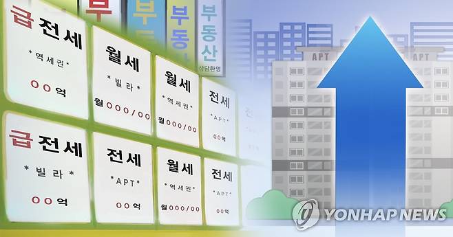 전세ㆍ월세 증가 (PG) [장현경 제작] 일러스트