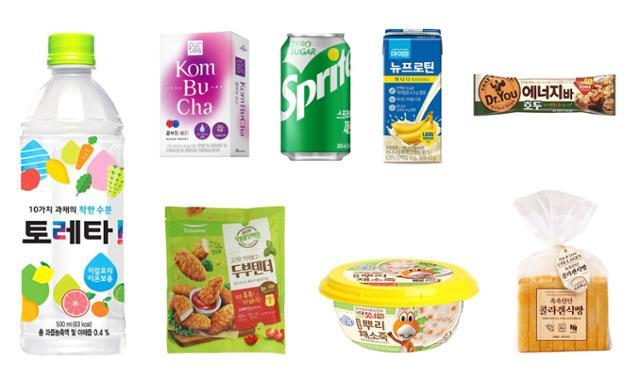 식음료업계가 여름 다이어트족을 겨냥해 내놓은 대표적인 '로우스펙' 제품. 각 사 제공