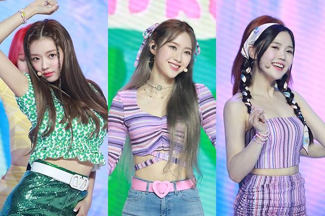 왼쪽부터 오마이걸 유아, 지호, 효정. WM엔터테인먼트 제공
