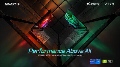 기가바이트, 최신 인텔 11세대 프로세서를 탑재한 오직 고성능만을 위한 새로운 노트북 출시!