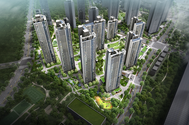 시티오씨엘 1단지 조감도 [사진 = HDC현대산업개발 현대건설 포스코건설]