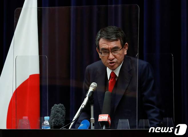 고노 다로 일본 행정개혁담당상 <자료사진> © 로이터=뉴스1
