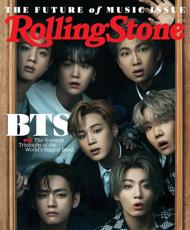 방탄소년단 롤링스톤 표지. 롤링스톤(Rolling Stone)