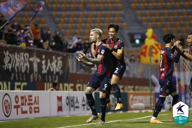 수원FC의 라스(한국프로축구연맹 제공)© 뉴스1