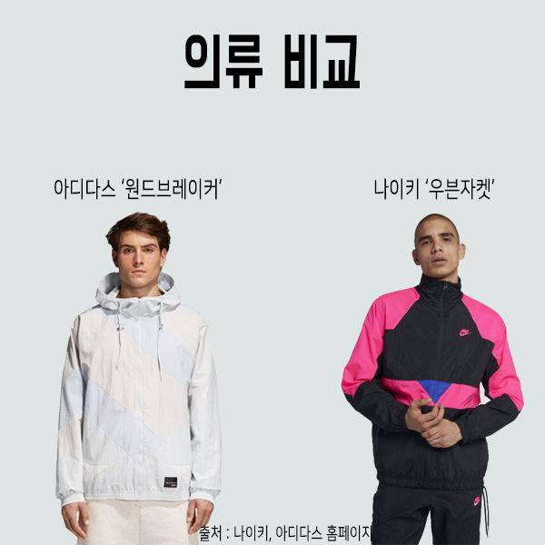 출처: 나이키, 아디다스 홈페이지 캡처