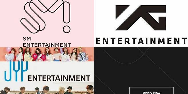 출처: sm,yg,jyp 엔터 홈페이지