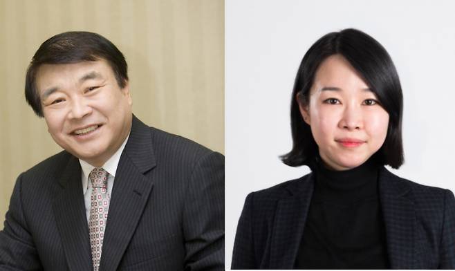 김상철 한컴 그룹 회장과 김연수 한컴 총괄부사장 [한컴 제공]