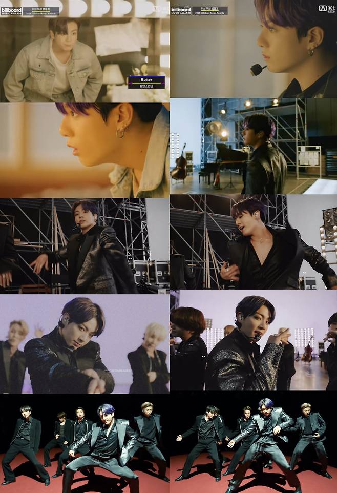 방탄소년단 정국, 빌보드 뮤직 어워드 압도적 라이브 퍼포먼스..명품 6단 애드리브 '라이브 퍼포먼스 킹'